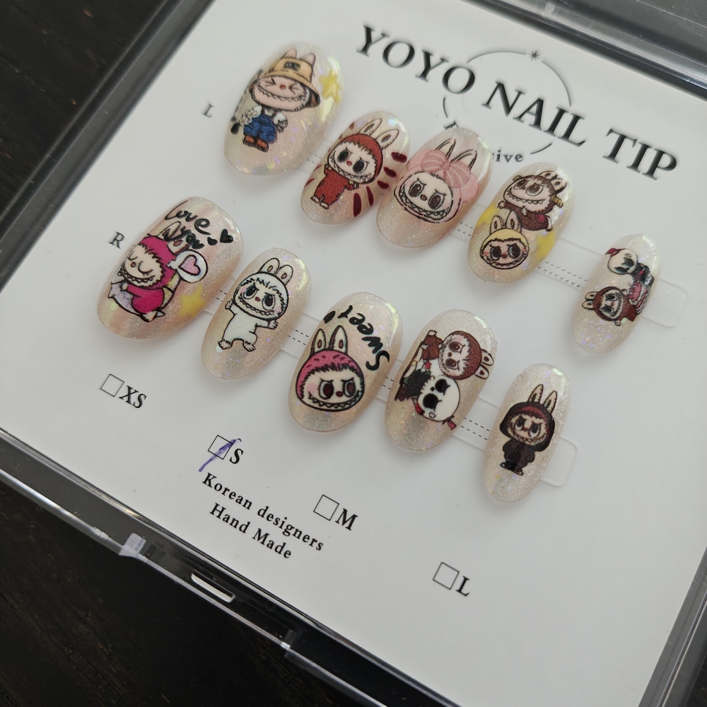 Labubu Design Multi Use Press On Nails